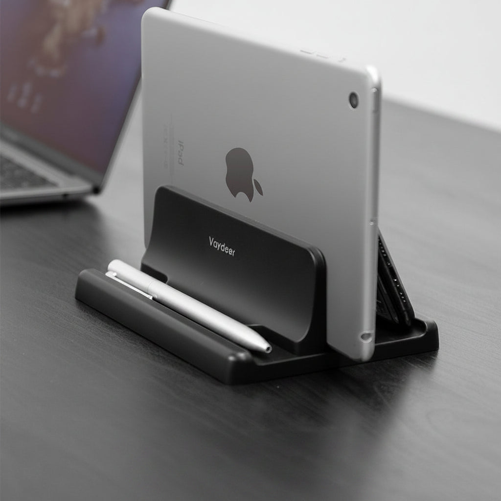 Support Vertical Réglable pour Ordinateur portable, Tablette & Smartphone