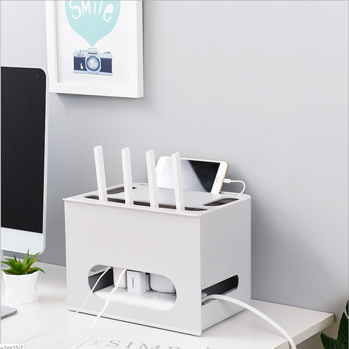 Boite de Rangement pour Câbles & Multiprises - Bureau Organisé